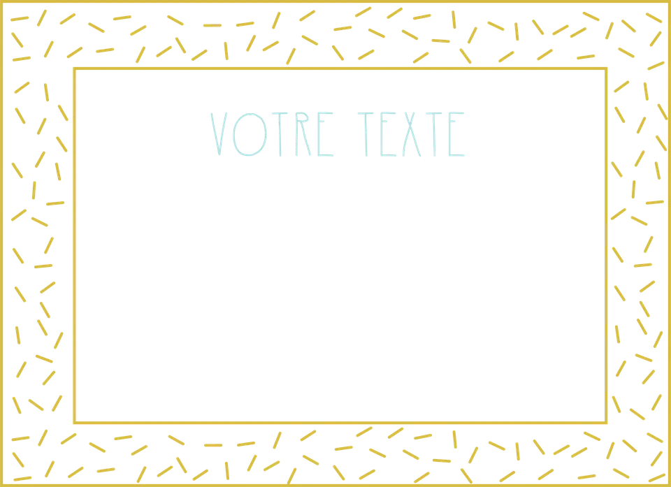 Motif Planche cadre à votre nom
